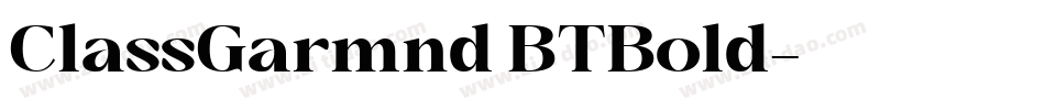 ClassGarmnd BT Bold字体转换